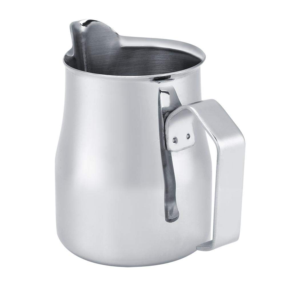 Brocca per caffè in acciaio inox Bricco per latte in acciaio Brocca per caffè espresso stile Latte per uso domestico(750ml)