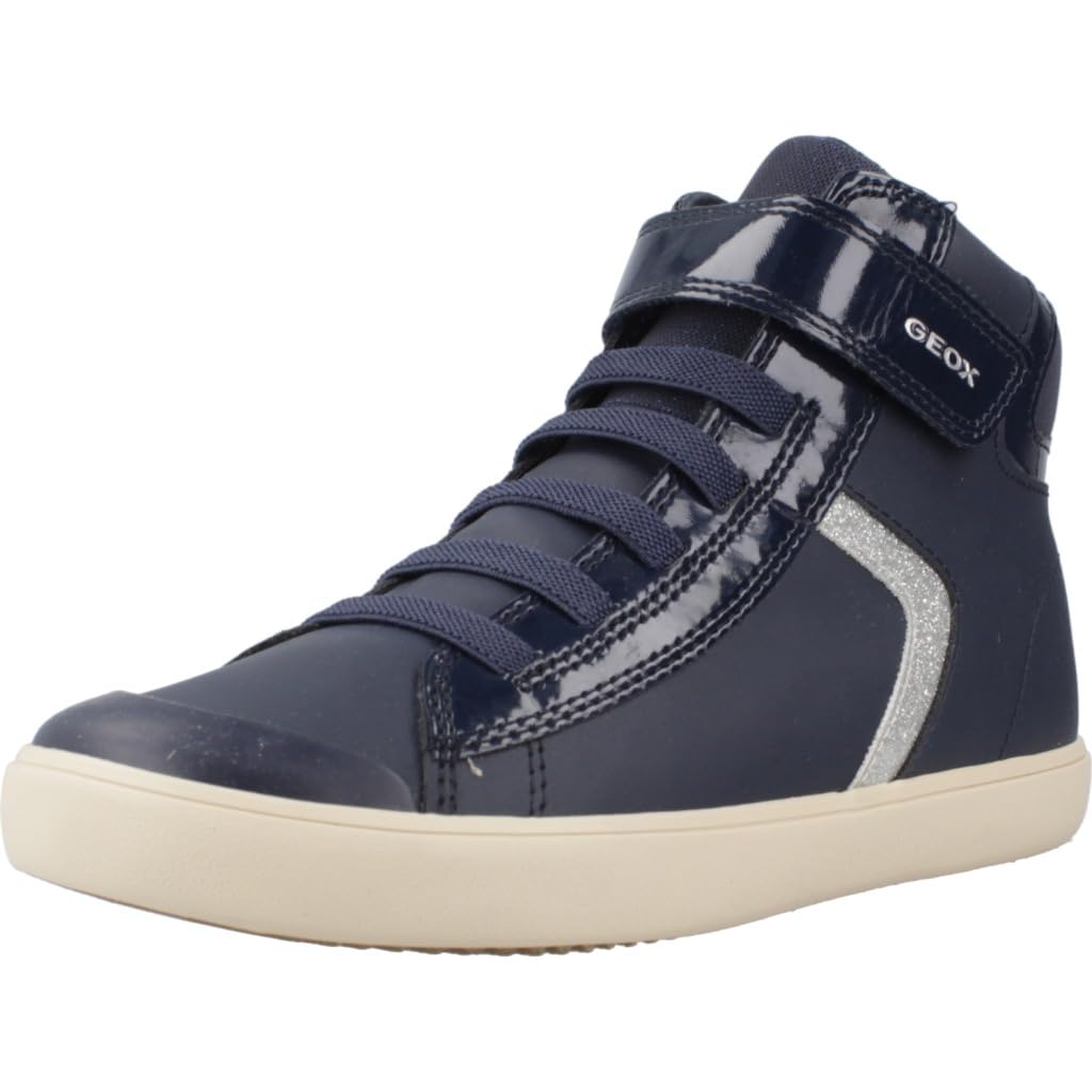 Geox J GISLI Girl A Sneaker, 3.5 UK Blue