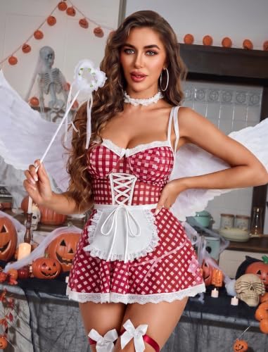 Avidlove Womens Maid Lingerie Sexy Cosplay Lingeries French Maid Costume - image 3