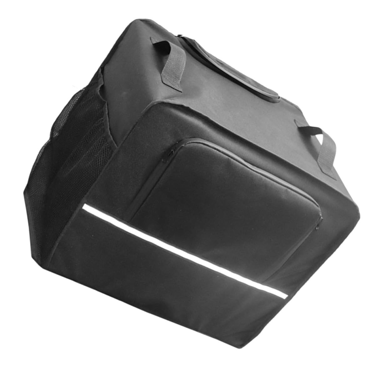Gadpiparty Cubierta para Generador Protector para Generador Solar Portátil, 600d Pvc Negro, para Exterior, Protección contra Intemperie, Manchas, Hojas y Excrementos de Aves, Bolsillos