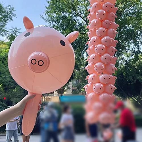 Balões de animais infláveis, lindos balões de pvc rosa, balão de desenho infantil para festas, dia d