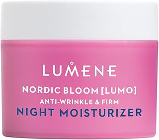 Lumene Nordic Bloom [Lumo] Anti-Wrinkle & Firm Night Moisturizer - Hydrating Face Moisturizer for Visibly Radiant & Smooth Skin - Formulated with Pre-Retinol Complex + Lingonberry Extract (1.7 oz)