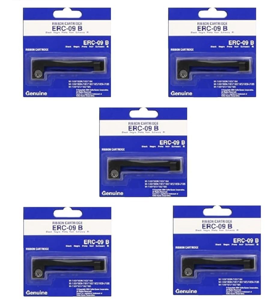 OG ERC 09 (B) POSC Ribbon (Set of 5) ERC-09B ERC09B 09B for Epson Selected Printer with 3in1 Multi-Function Creative Mobile Phone Stand, Stylus Pen, Ballpoint Pen (Very Colors)-image-40