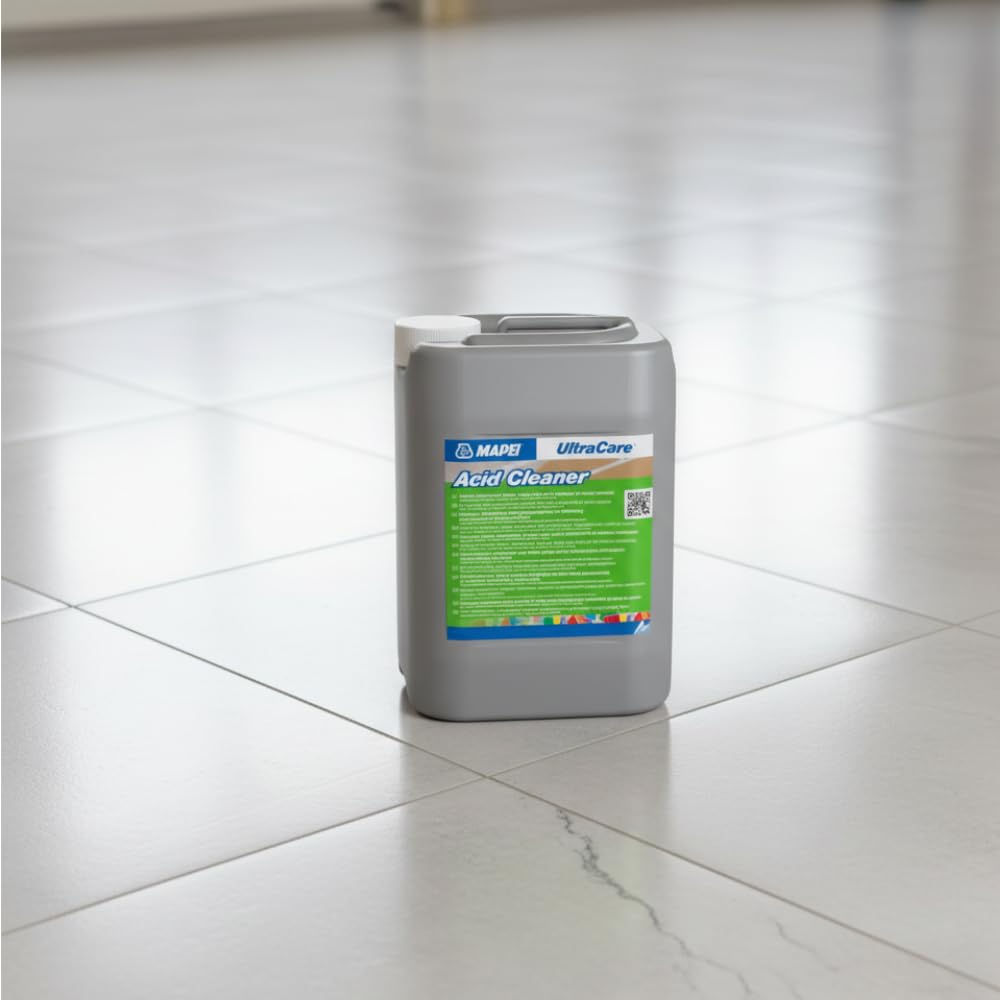 MAPEI UltraCare Acid Cleaner, Detergente Concentrato per Superfici, Rimuove calcare, ruggine ed efflorescenze, 5 Litri (2)