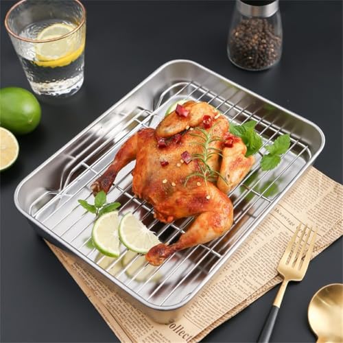 Plaque de cuisson en acier inoxydable durable avec grille de refroidissement - 7