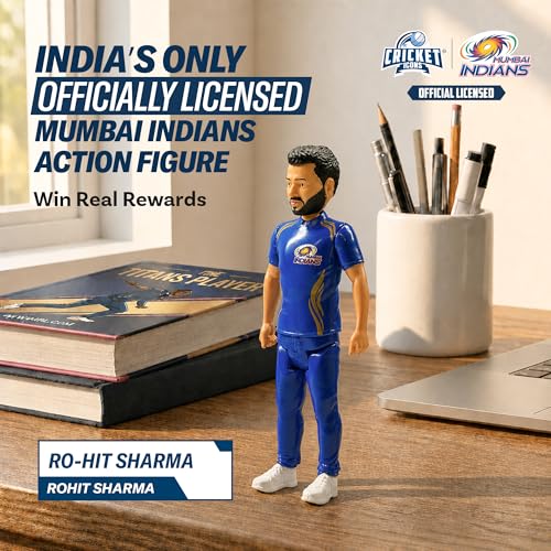 Image of Action Figure, IPL Edition, 7 Inch Rohit Sharma | 360 Rotatable Head, For Fans & Collectors, Cricket Player