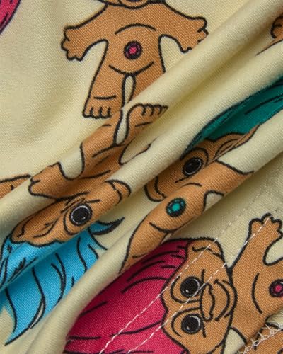 Image of COCO BRANDS Minions Chucky Trolls Scooby-Doo Womens Pajama Shorts Set - 2 Piece Short Sleeve Sleep Shirt Lounge Sets