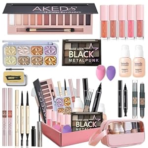 Makeup Set, Ruicen Make Up Sets Woman, Makeup Gift Sets for Women, Makeup Kit for Women Includes Foundation Eyeshadow Blush Lipstick etc Make Up Set for Teenage Girls Cosmetic With Storage Bag