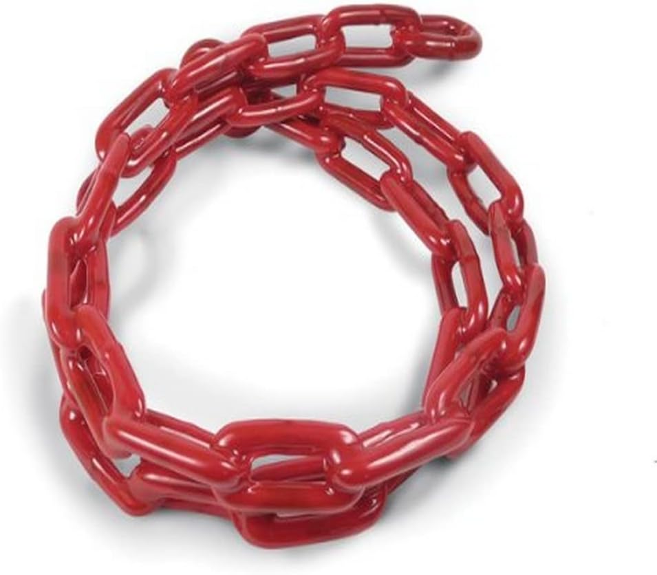 Greenfield 2115-RD PVC Coated Anchor Chain, Red, 1/4" x 4'