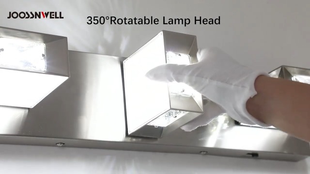 Joossnwell Brushed Nickel Bathroom Lights Fixtures Over Mirror (4