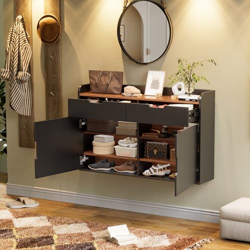 MSFE Hängender Schuhschrank Schmal Flurschrank,...