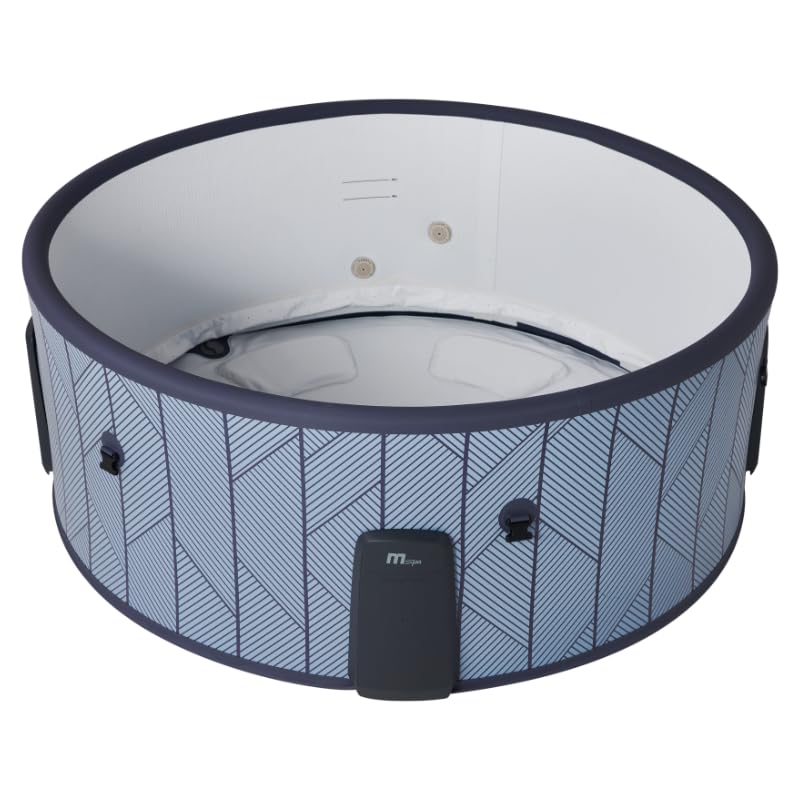 MSpa Spa Semi Rigide 6 Places Tidal Spa extérieur – Bulles massantes 130 Jets – hydrojets – Installation Facile
