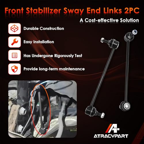 Sway Bar Front Stabilizer Bar End Link Fit For Chrysler 2007-2014 Daewoo 1999-2002 Dodge 2007-2014 Compass 2007-2014 Patriot Mazda 2000-2003 Mitsubishi 2007-2015 K80258 2pc by ATRACYPART - Image 7