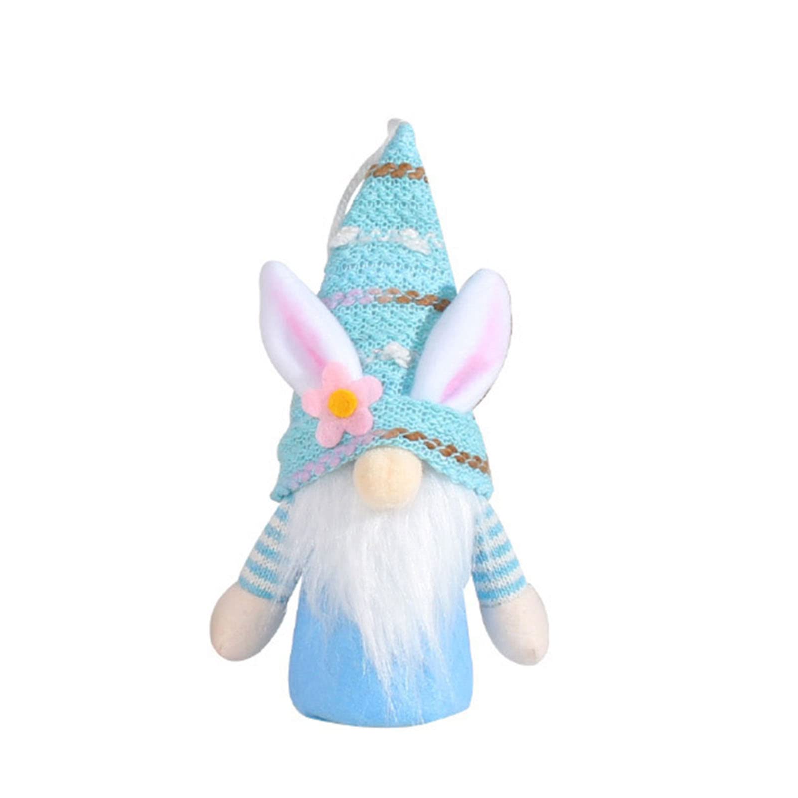 Kalttoy 3Pcs Easter Hanging with Light Cute Face Less Doll Ornament for Kindergarten School Girl Boy Present Easter Decorations Outdoor