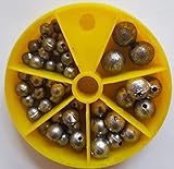 STMK Lochblei Sortiment Dose, 6 vers. Größen, 1-7 Gramm gesammt 120 Gram