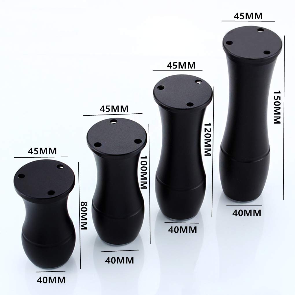 Gambe per mobili Gambe per tavoli in metallo regolabili Piedini per mobili Piedini per mobili in alluminio in stile europeo Sostituzione Gambe per alzate per mobili Gambe per divano Gambe per divano