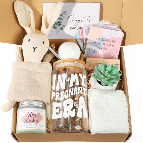 New Mom Care Package, Baby Shower Gifts for Mom to Be, Pregnancy Gifts for Expecting Mom Wife Daughter Sister Friends Coworkers, First Time Pregnancy Women Mothers Day Birthday Gift