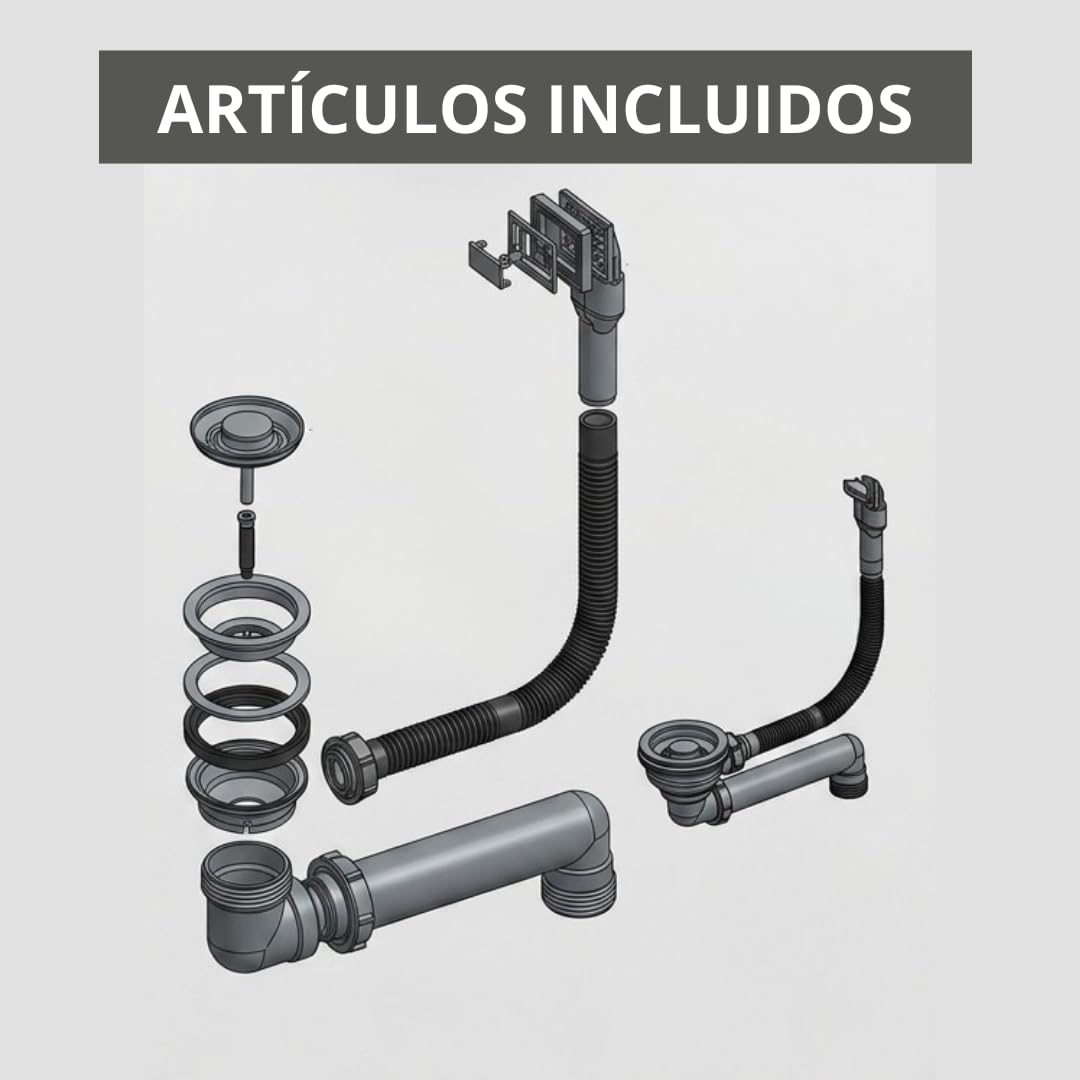 AZERODESIGN-Fregadero-Fregadero cocina-Fregadero cocina 1 seno-Fregaderos modernos para cocina-Fregadero sobre encimera-Fregadero bajo encimera-Fregaderos modernos (NEGRO MATE, 440 X 440 MM)
