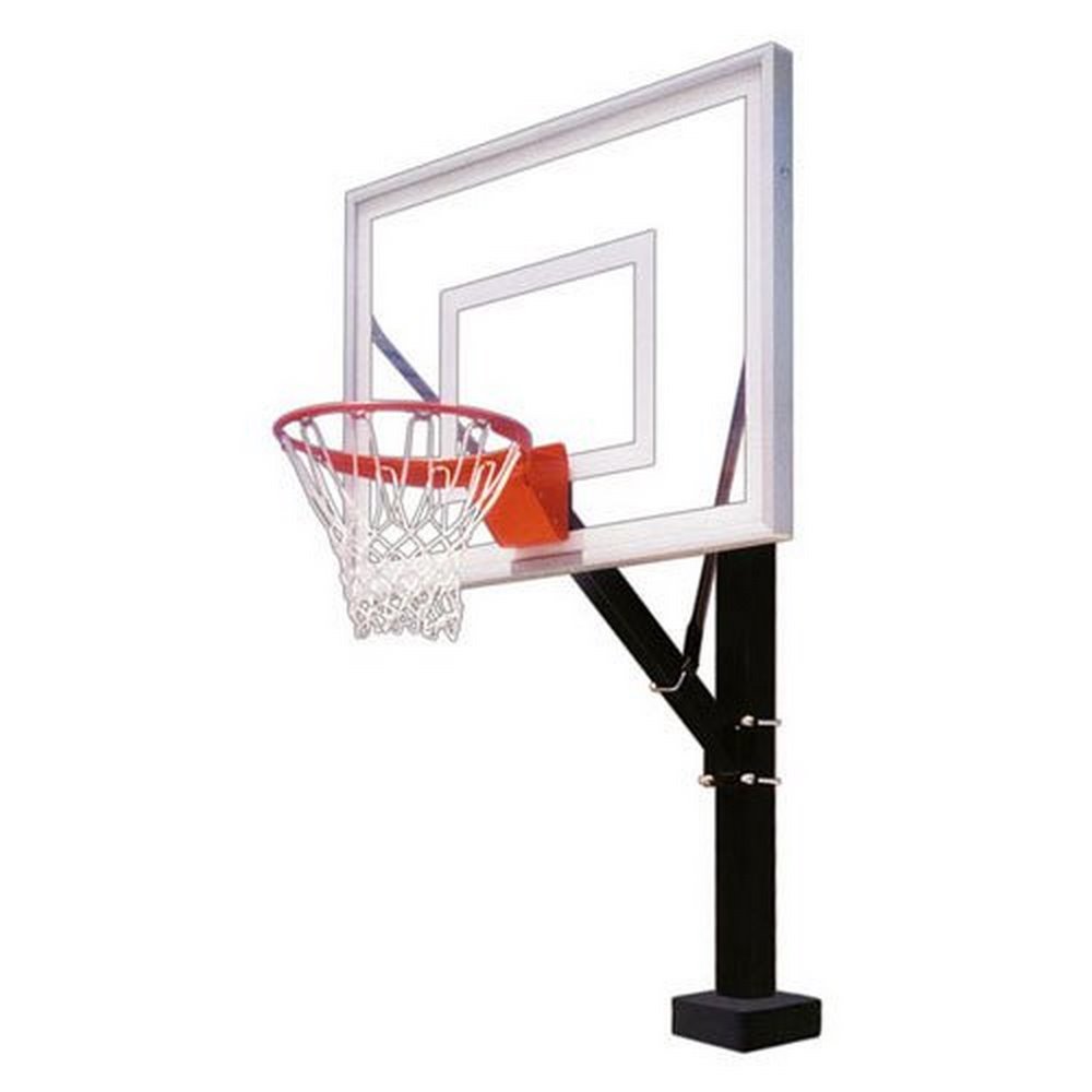First Team HydroSport III Swimming Pool Side Basketball Hoop with 54 Inch Acrylic Backboard