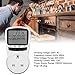 Electricity Usage Monitor Plug in Power Meter UK Plug Electrical Power Consumption Watt Voltage Amps Meter 220‑250V