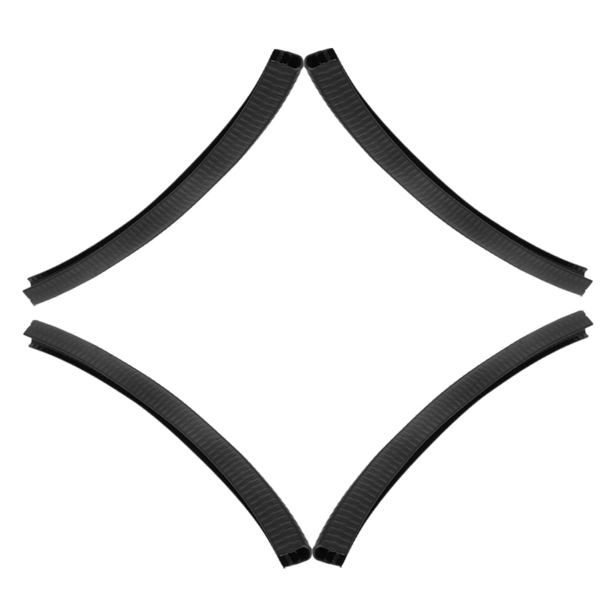 ibasenice Skateboard Protective Deck Guards 4pcs Silicone Edge Strips Snowboard Protection Strip Anti-Collision Enhance Durability Universal Fit