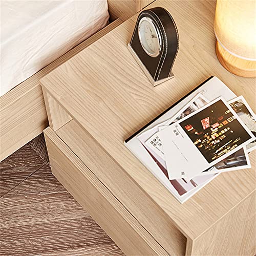 Table de chevet avec tiroir pour une chambre à coucher ordonnée et chaleureuse