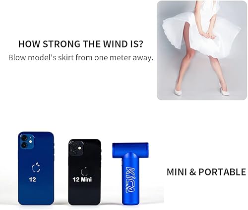 Miniatura 4 de KiCA JetFan KC1 Repuesto de sacudidor de aire comprimido, 86,000 rpm, para limpieza de computadora, exteriores, auto, campamento, batería