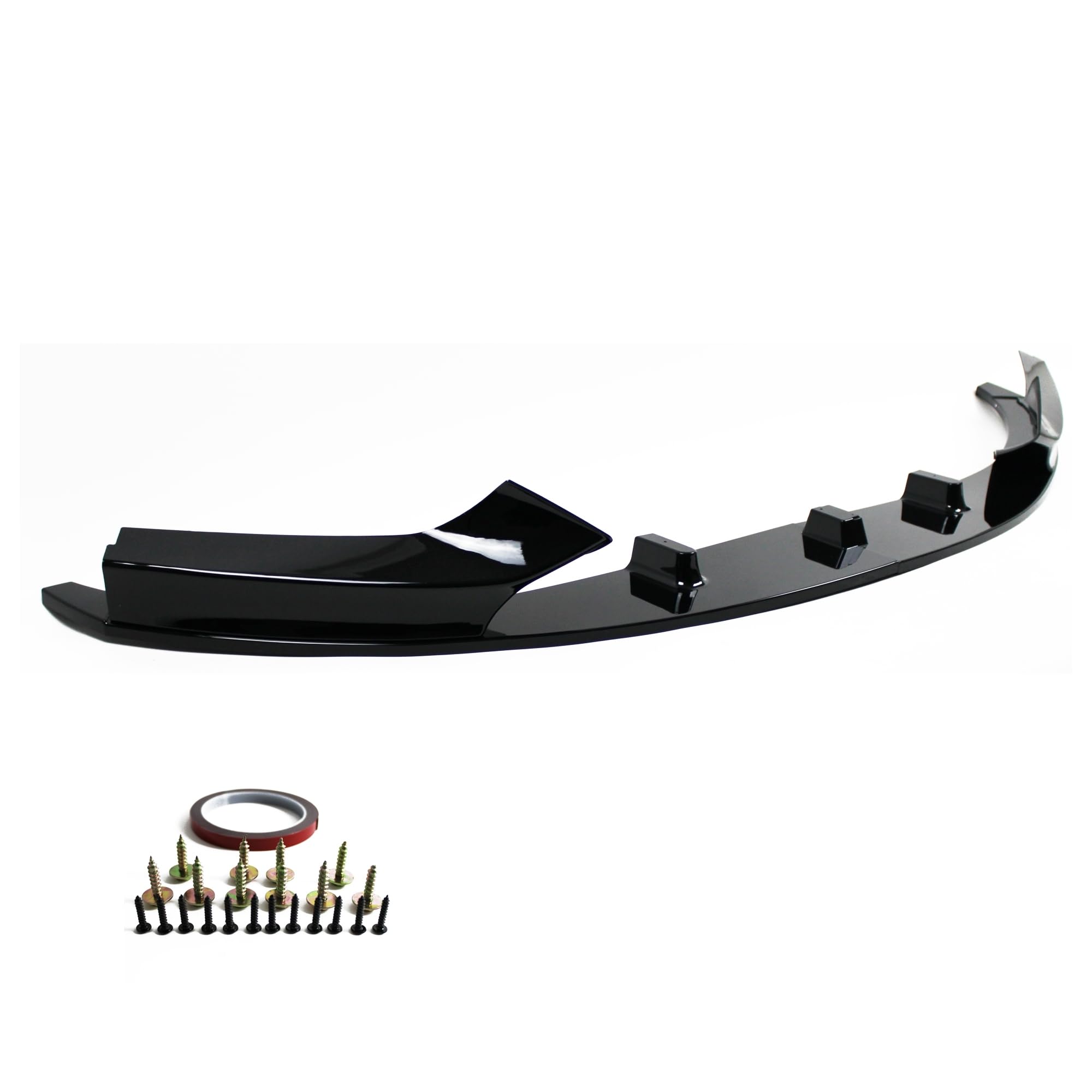 JOM 5111410-3JOM Front Spoiler Ansatz Lippe Stossstange Performance Look+ABE+ passend für F22 schwarz glänzend 2-teilig