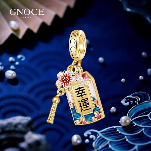 Image of GNOCE Japanese Charm Bead Silver Blend Pendant Dangle Charms fit Bracelet Jewelry Gift for Women