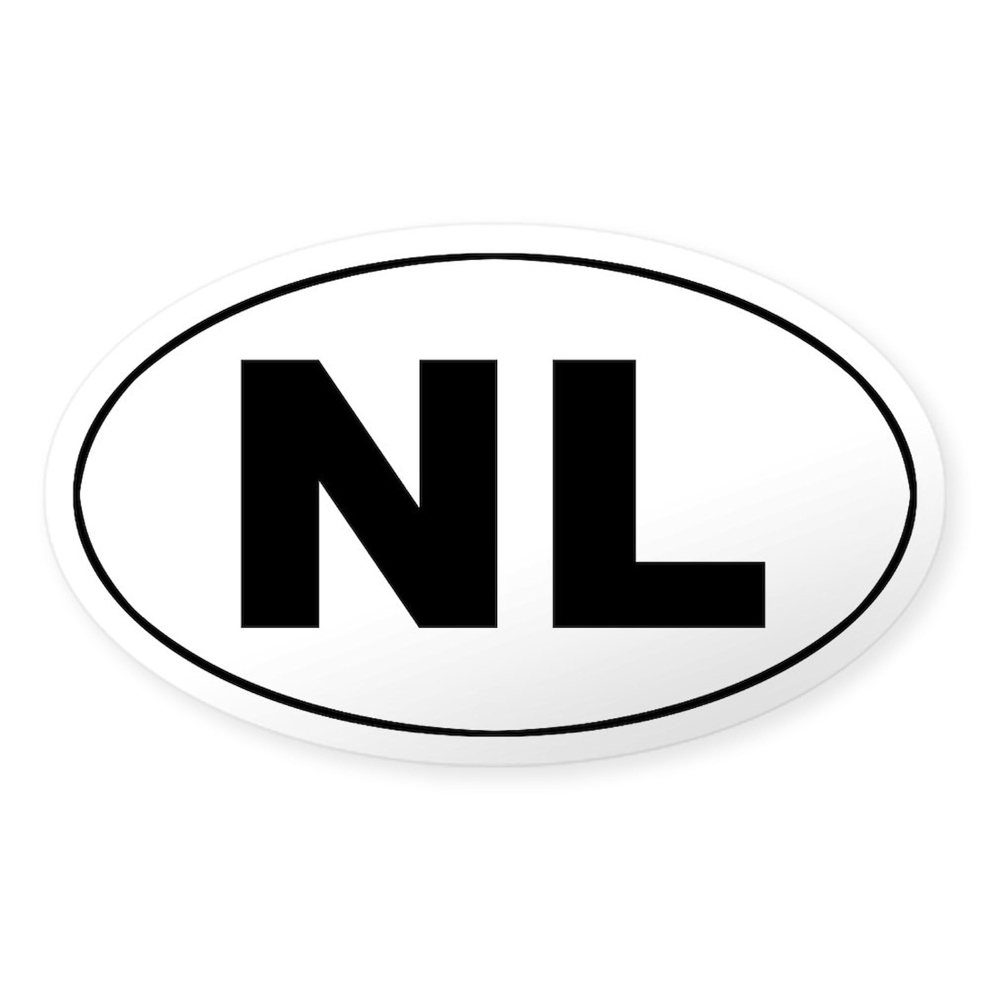CafePress Dutch/The Netherlands (NL) Oval Sticker Oval Car Bumper Sticker