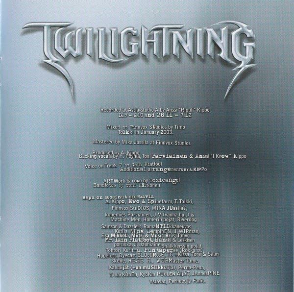 Twilightning – Delirium Veil - AUDIO CD -Style:Symphonic Rock