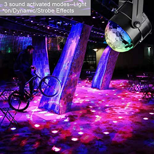 Beetwo Disco Ball Lights, Sound Activated Led Party Light, 7 Colors Disco Ball Lamps Dj Stage Strobe Light For Home Dance Parties Birthday Xmas Wedding Club (2 Pack) #TOP4