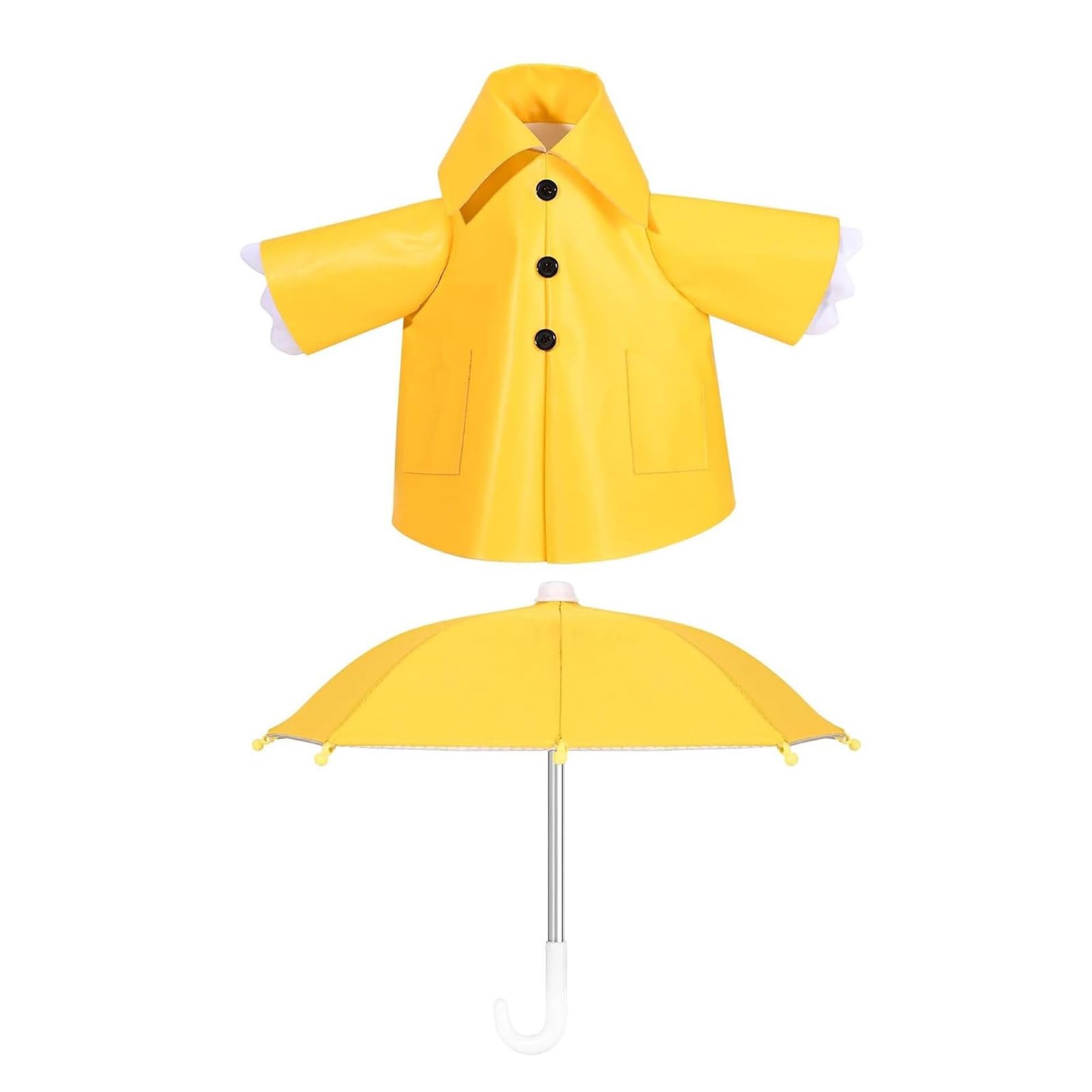 HENYGEN 23Inch Vacation Theme Porch Geese Costume Decoartive Raincoat Umbrella for Home Lawns Garden Yard Statue Styling Outfit Porch Geese Decoration