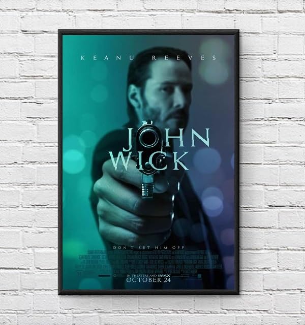Amazon.co.jp: 【フレーム付-黒-】 映画ポスター ジョンウィック John