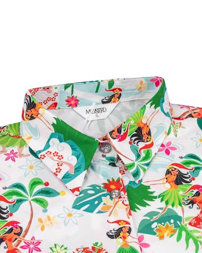 Image of Hawaiian Shirt for Men Tropical Shirts Summer Beach Button Down Short Sleeve Luau Aloha Floral Cruise Vacation Outfit 2026