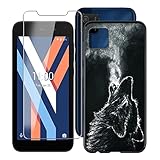 2. (Protección): Adecuado Para Wiko Y52, funda de teléfono móvil de TPU de silicona suave ultrafina, película de protección de pantalla de vidrio templado de alta calidad, que puede proteger completamente el teléfono.