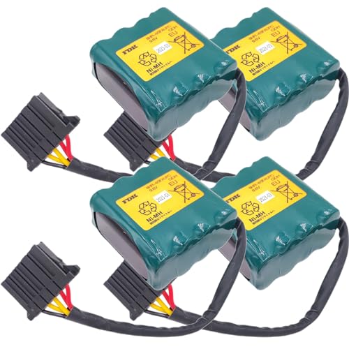LINHUPAK (4-Pack) 8HR-4/3FAUPC Battery Pack 9.6V 4500mAh for Okuma Machine Tool E5503-07E-001 Rechargeable
