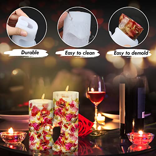 2 Stampi Cilindrici in Silicone per Candele per