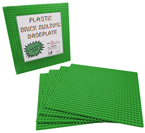 Green Brick Building Base Plate (4 Pack), 10