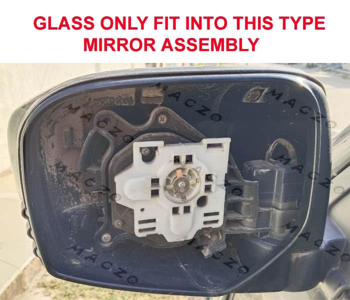 Image of MACZO - orvm Left Side Rear View Mirror Glass Tukdi Sub Mirror Plate Mitshubishi Pajero Sport Type-1 Model