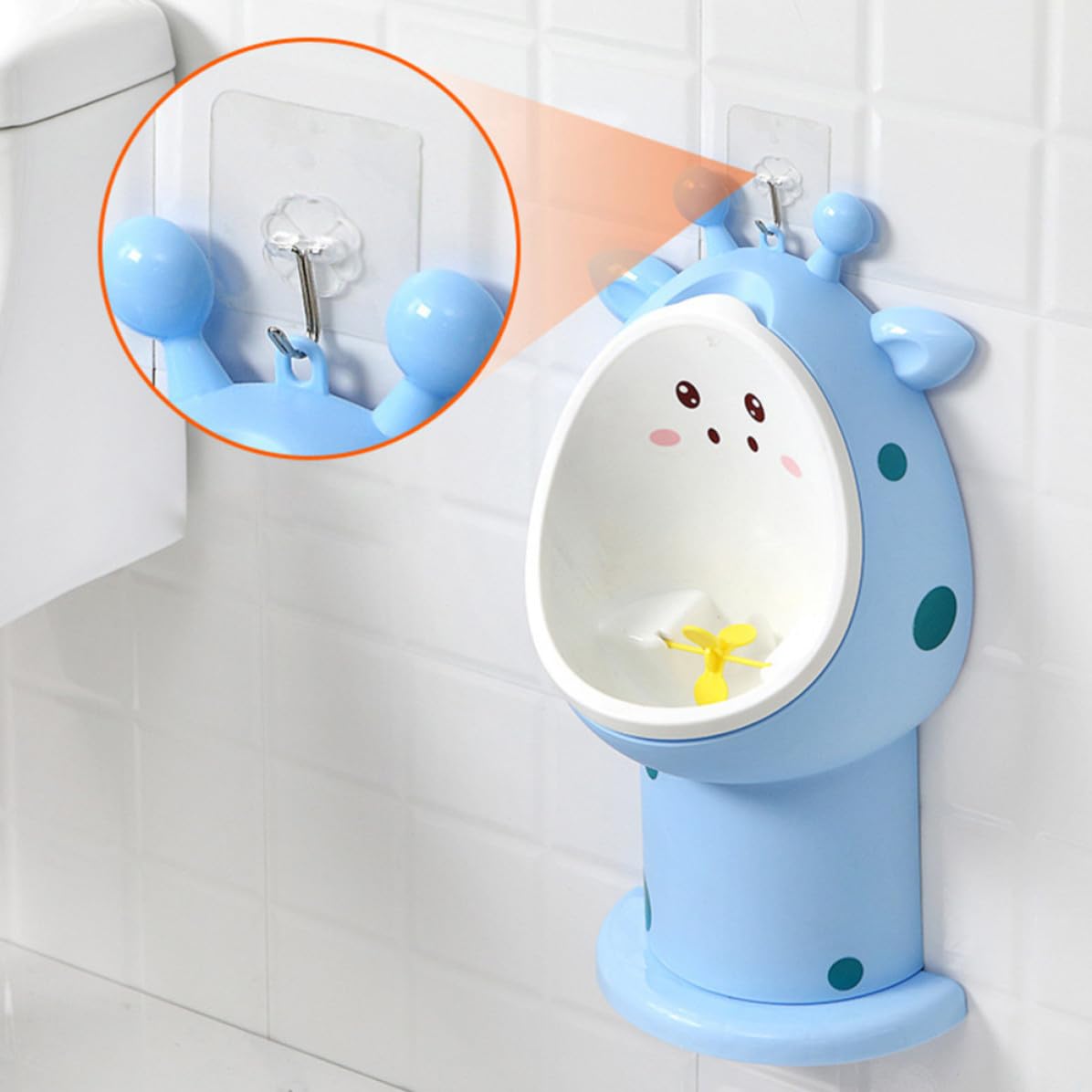 Orinal Portátil para Pequeños Diseño Jirafa, PP