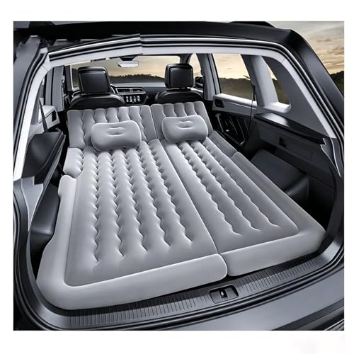 APOINBV Colchón Hinchable Coche, para Renault Clio 5 Clio 4 Clio 3 Estate 2001-2026 Asiento Trasero Cama Aire SUV Maletero Viaje Camping Portátil Bomba Almohadas,A