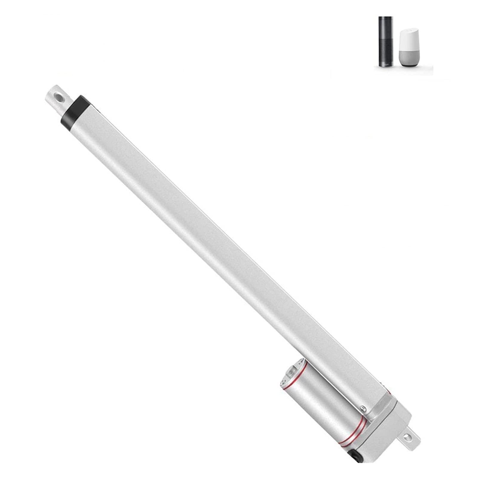 Elektrischer Aktuator, 1. 2V / 24V. Linearaktuator 800mm 900mm 1000mm Schlaganfall W-LAN Controller Metal Getriebe Linearmotor for Fenstertür offen(24V 300N 30mm s,1000mm)