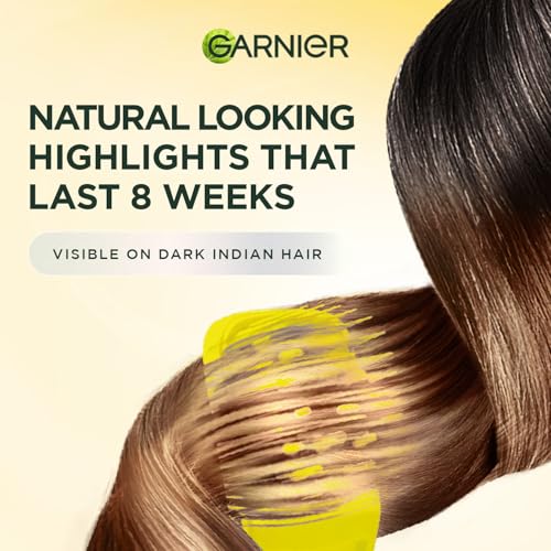 Image of Garnier Color Naturals Hairlighter | No Bleach No Ammonia | Natural Looking Highlights on Dark Indian Hair | Lasts Upto 8 weeks | 48g + 72ml + 5ml