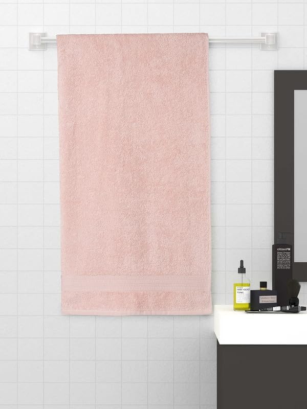 Spaces Embassy 100% Cotton 420 GSM Plain Large Bath Towel,Soft, Lightweight, Breathable, Quick Dry,75x150 cm-image-7