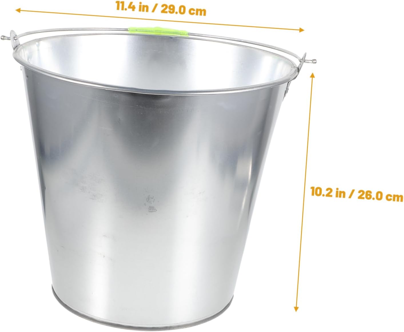 Kitchen Waste Bin Metal Trash Can Large Capacity for Feeding Watering Supplies Poultry