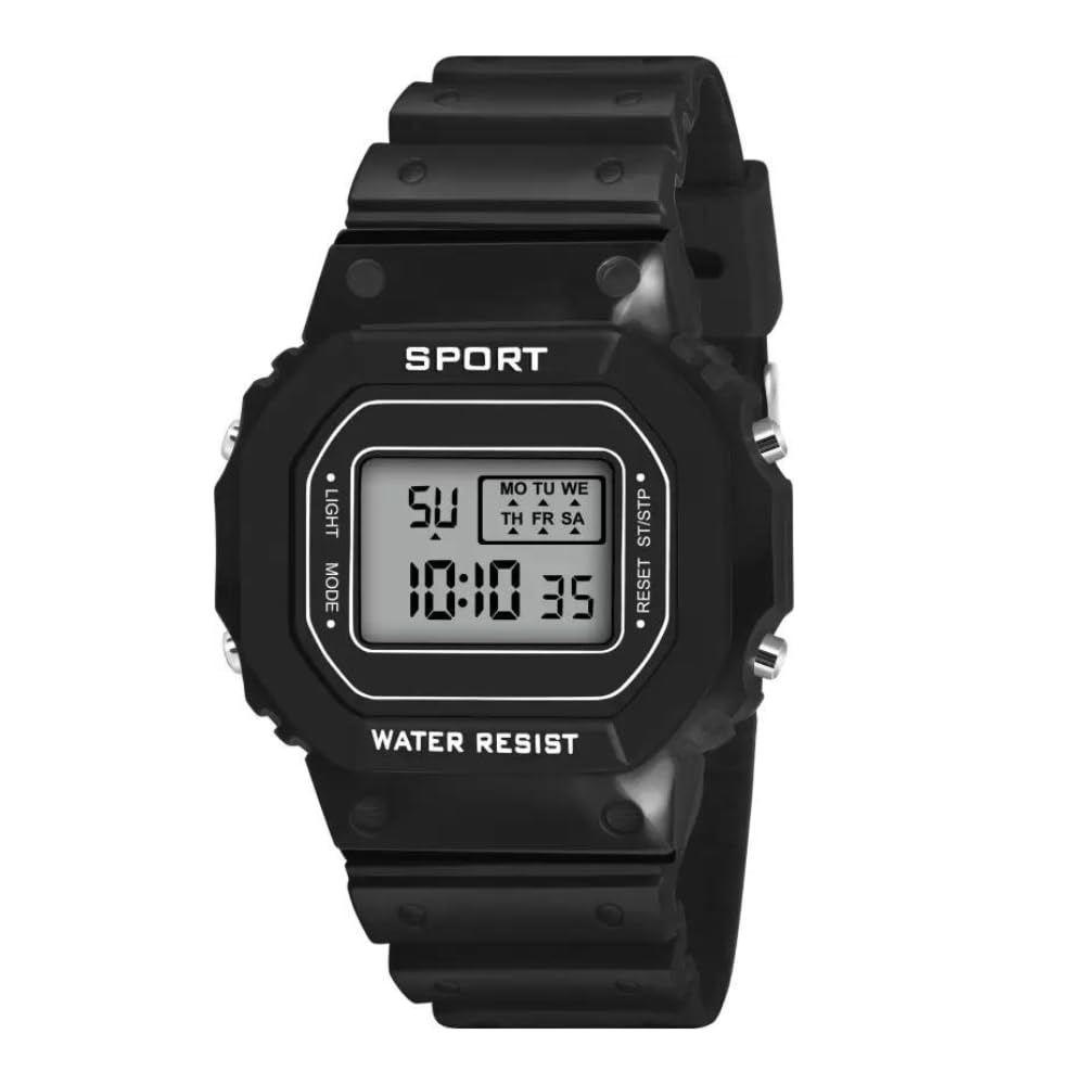 ZOVUTA Shockproof & Waterproof LED Date and Time Display Watch with Backlight and Alarm Function Best Gift for Children/Kids, Boys and Girls (Black) (B0CBV6T5XP) Amazon Price History, Amazon Price Tracker