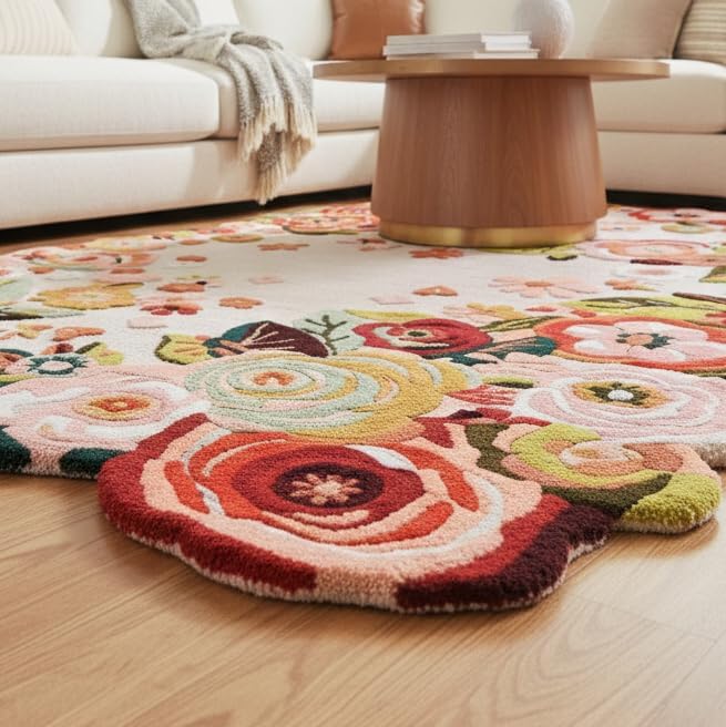 Image of Luxurious Tufted Woolen Carpet Collection Size 7 X 10 Feet (Color-Multi)