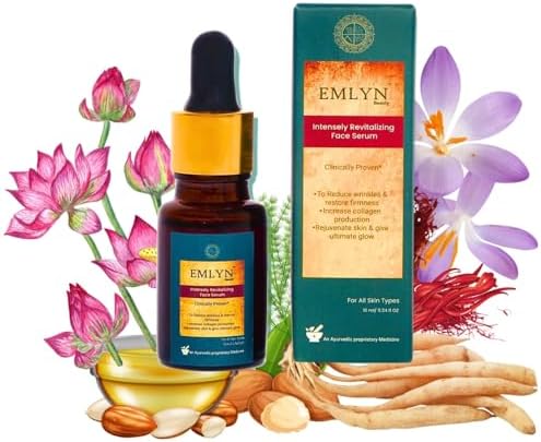 EMLYN Beauty's Intensely Revitalizing face Serum | Face Oil for Pigmentation, Wrinkle and Collagen Boosting | Suitable for Dry and Combination Skin - 10 ml