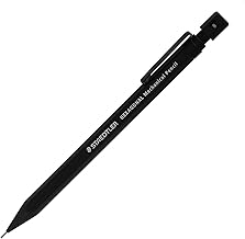 STAEDTLER 925 77-05B Hexagonal Mechanical Pencil, 0.02 inch (0.5 mm), Clean Black